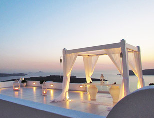 casamentos em santorini