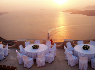 casamentos em santorini