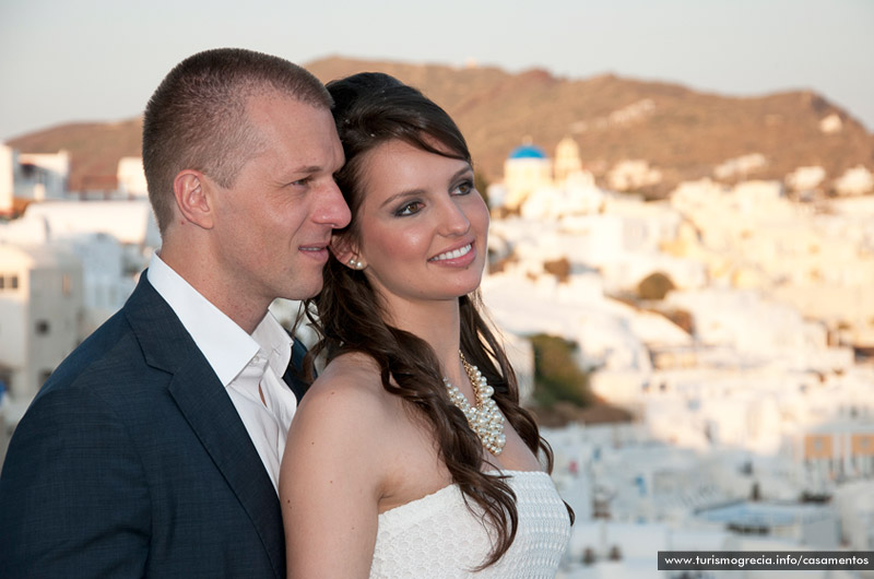 casamento em santorini