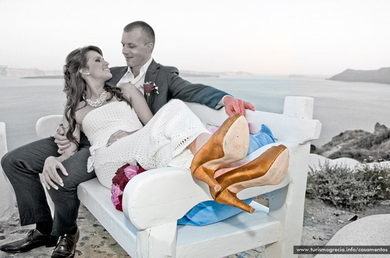 casamento em santorini