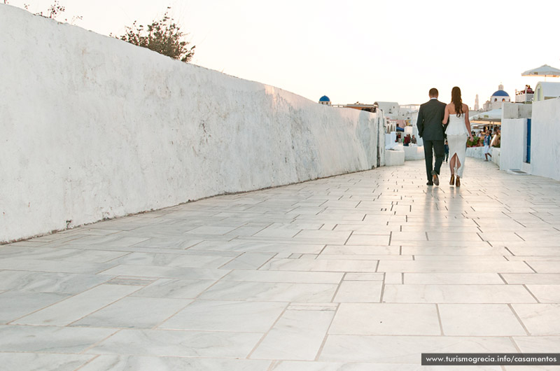 casamento em santorini