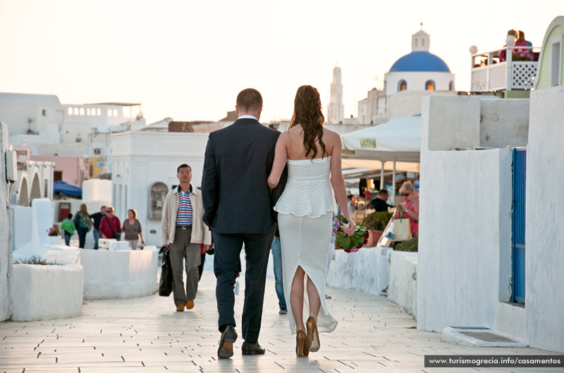 casamento em santorini