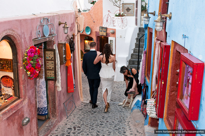 casamento em santorini