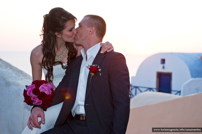 casamento em santorini