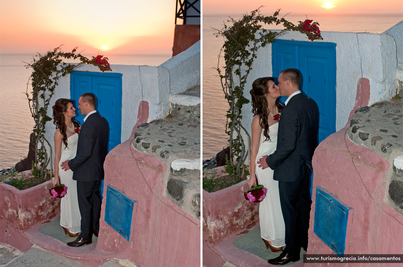 casamento em santorini