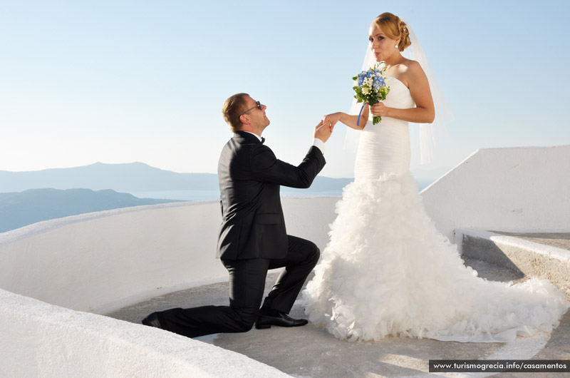 casamento em santorini