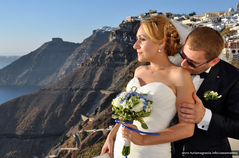 casamento em santorini