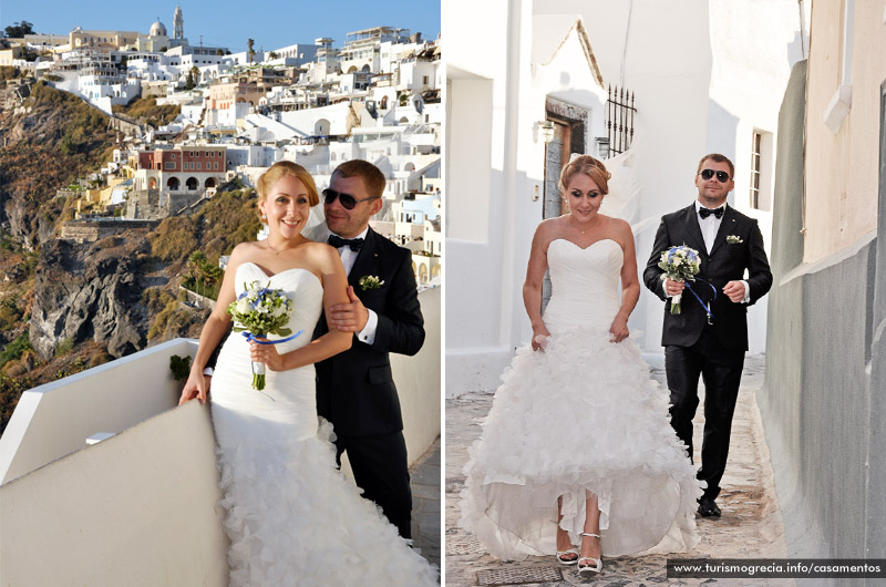 casamento em santorini