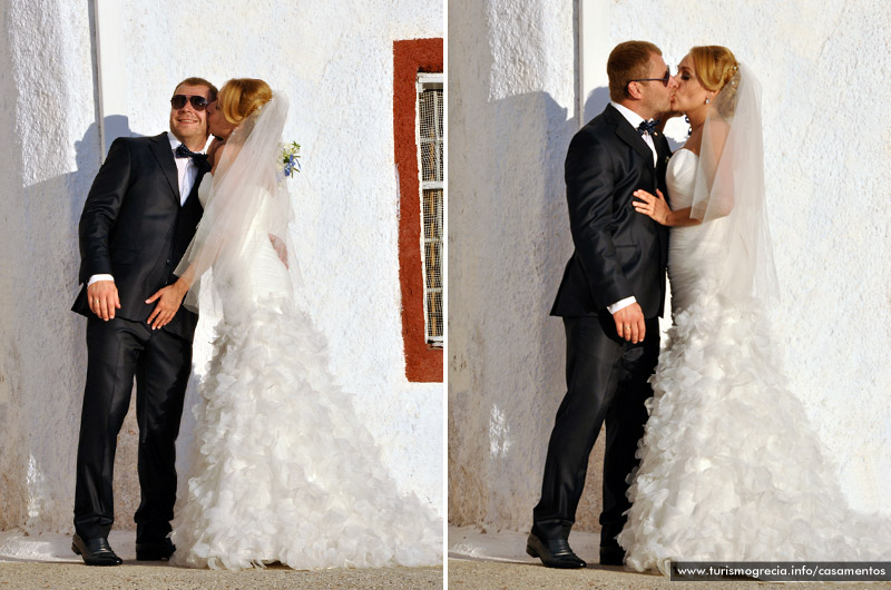 casamento em santorini