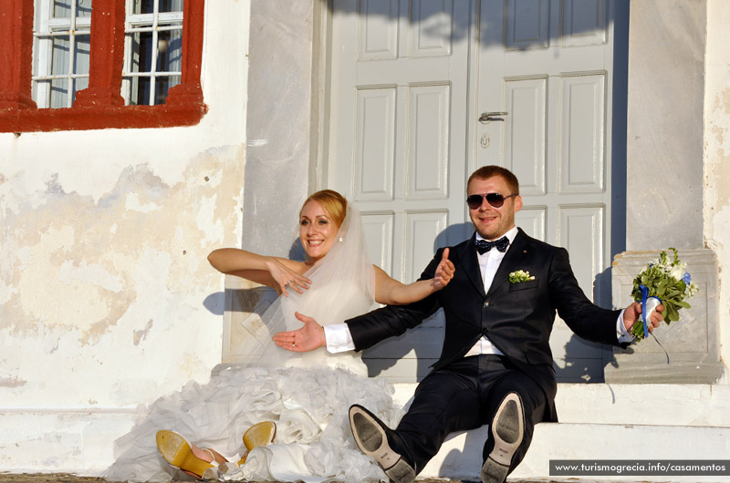 casamento em santorini