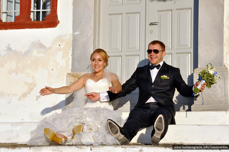 casamento em santorini