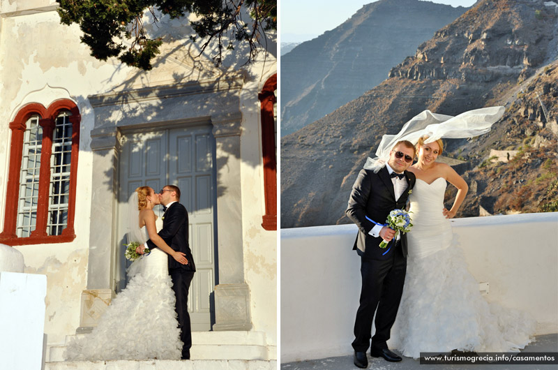 casamento em santorini