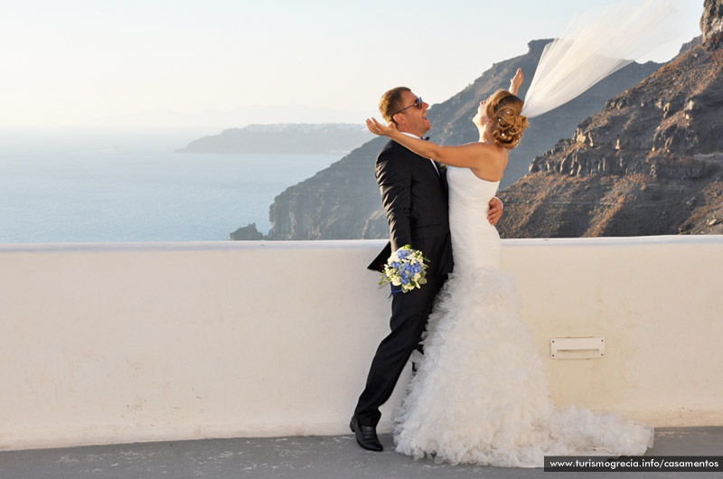 casamento em santorini