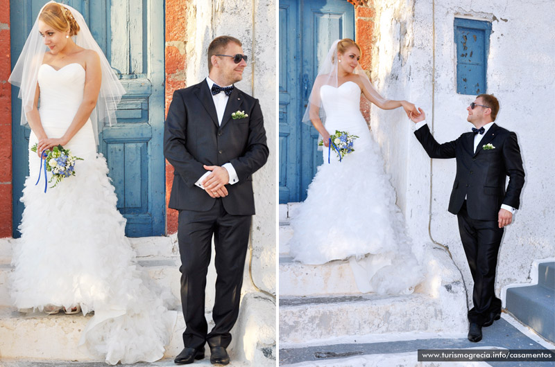 casamento em santorini