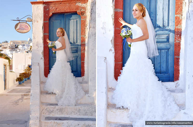 casamento em santorini