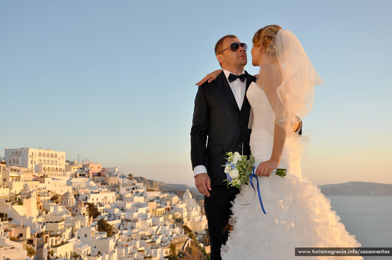 casamento em santorini