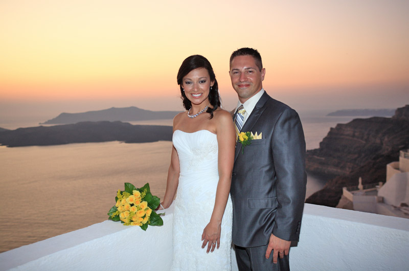 casamento em santorini