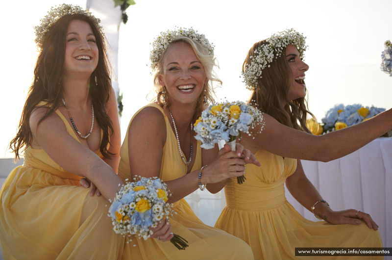 casamentos em santorini