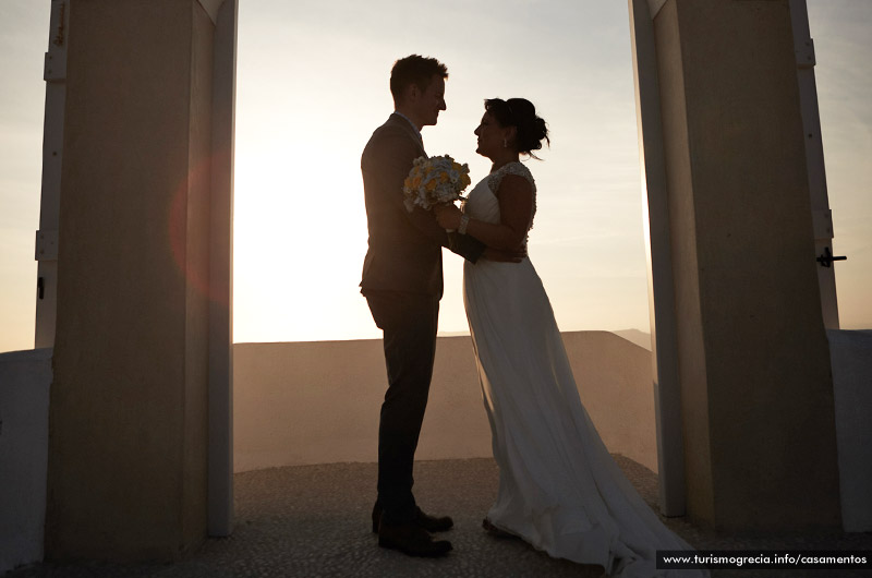 casamentos em santorini