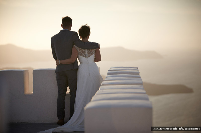 casamentos em santorini