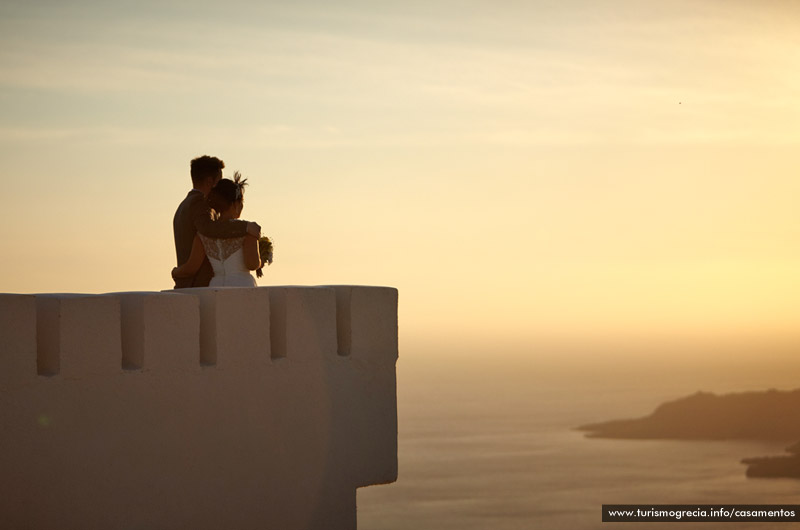 casamentos em santorini