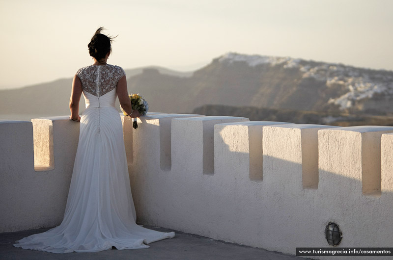 casamentos em santorini