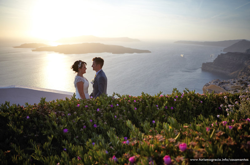 casamentos em santorini