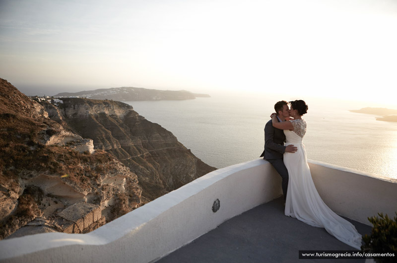 casamentos em santorini