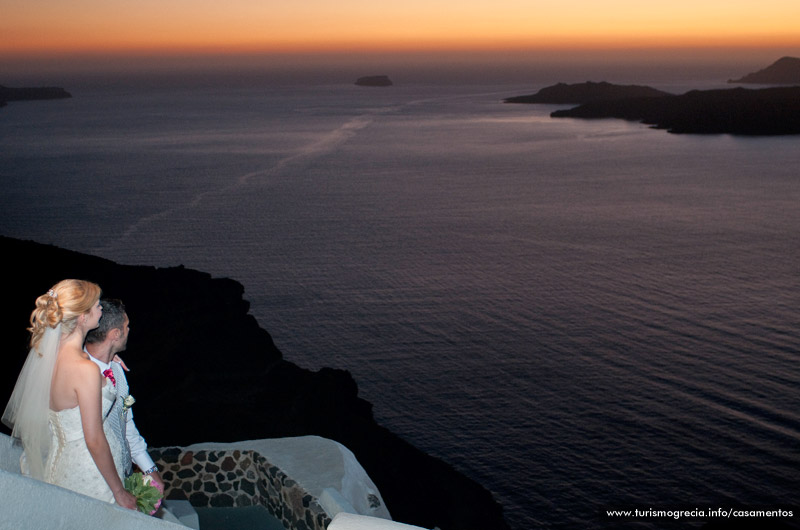 casamento em santorini