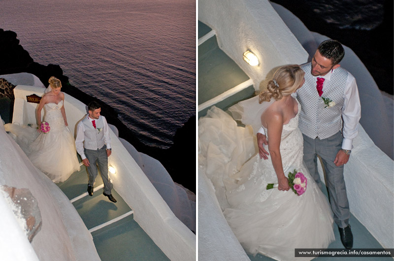 casamento em santorini