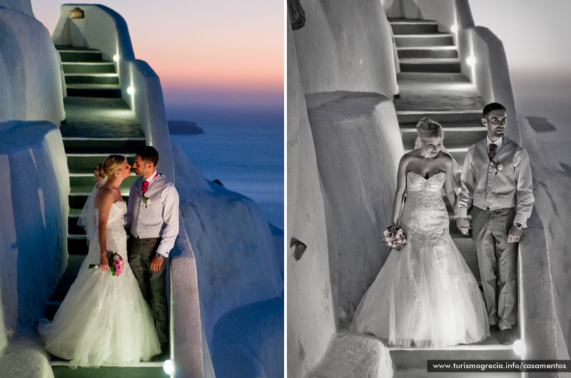 casamento em santorini