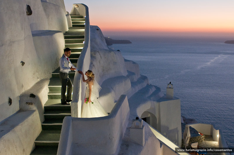 casamento em santorini