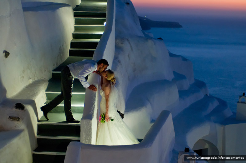 casamento em santorini