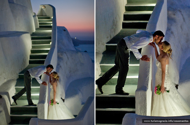 casamento em santorini