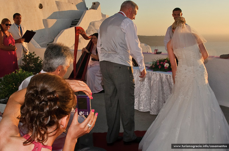 casamentos em santorini