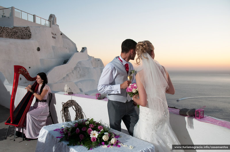 casamento em santorini