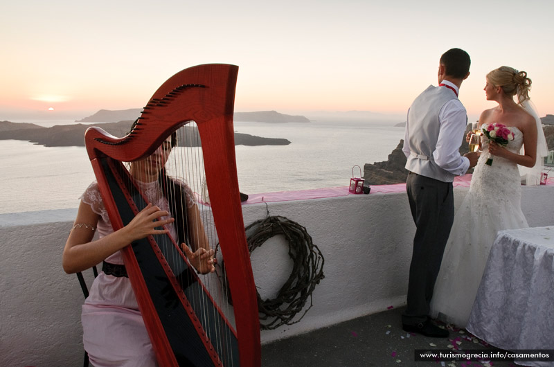 casamento em santorini