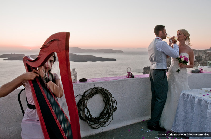 casamento em santorini