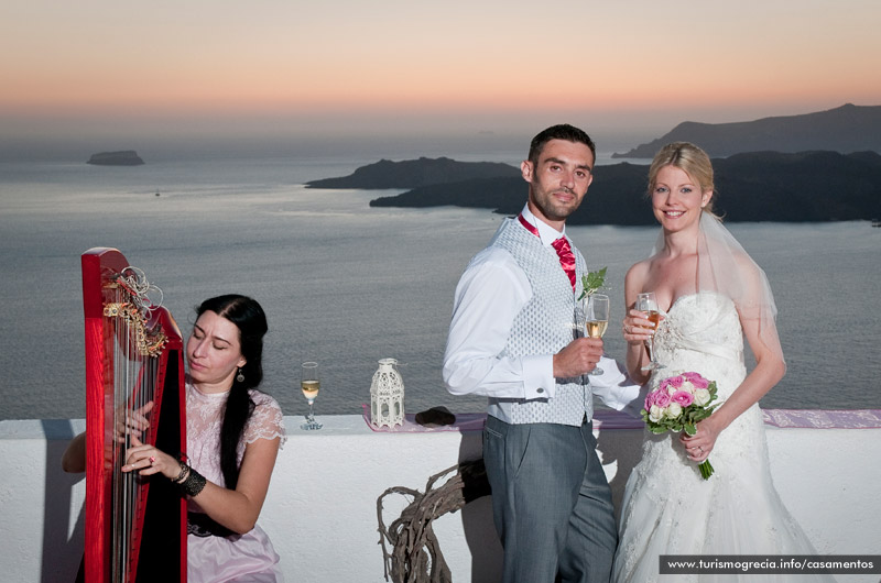 casamento em santorini