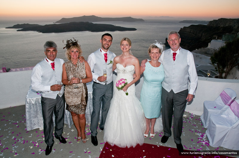 casamento em santorini