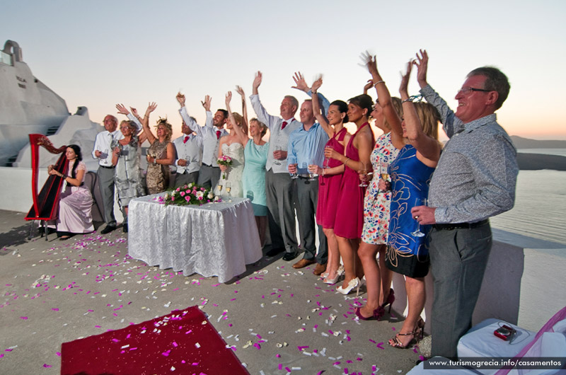 casamento em santorini