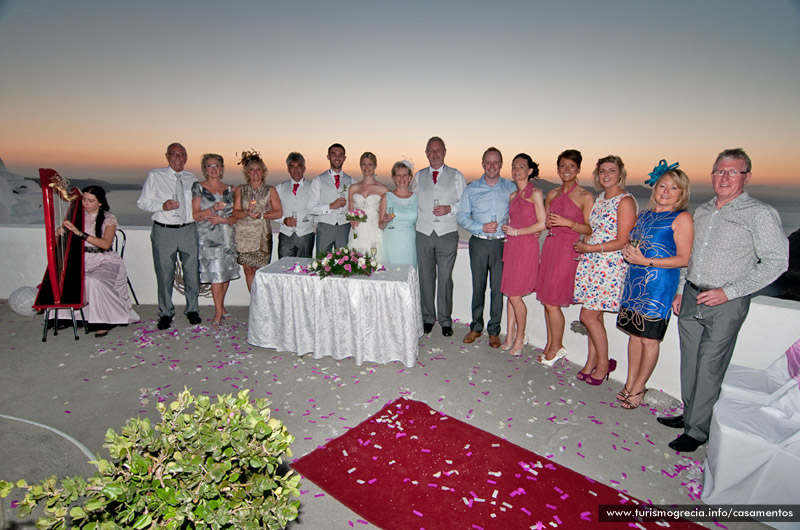 casamento em santorini