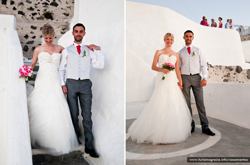 casamento em santorini