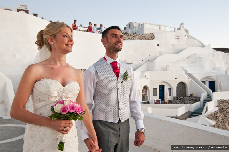 casamento em santorini