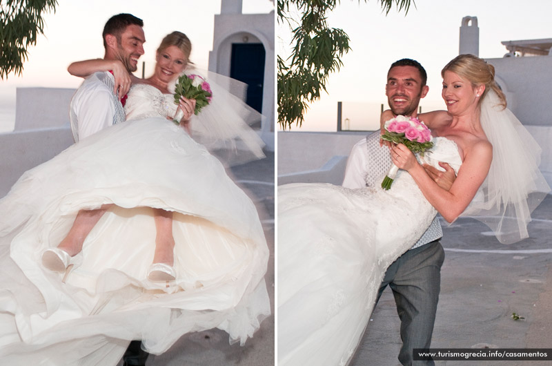 casamento em santorini