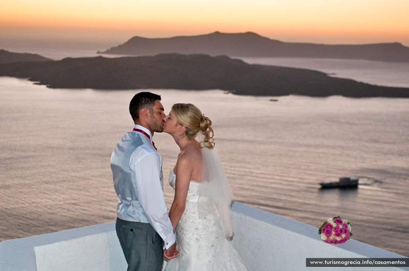 casamento em santorini