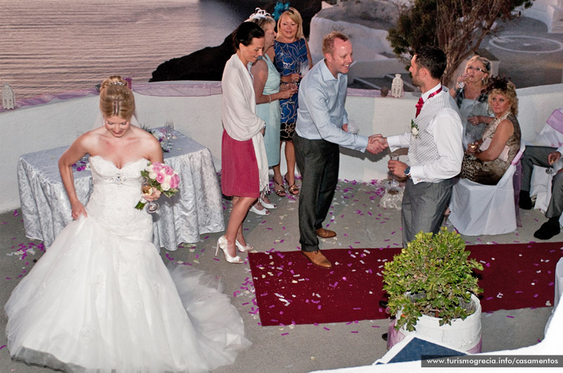 casamento em santorini