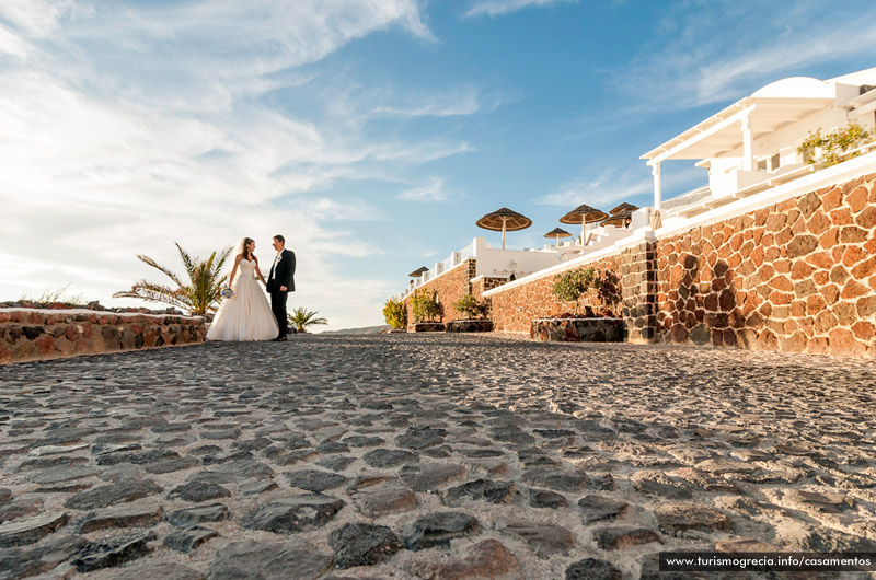 casamentos em santorini