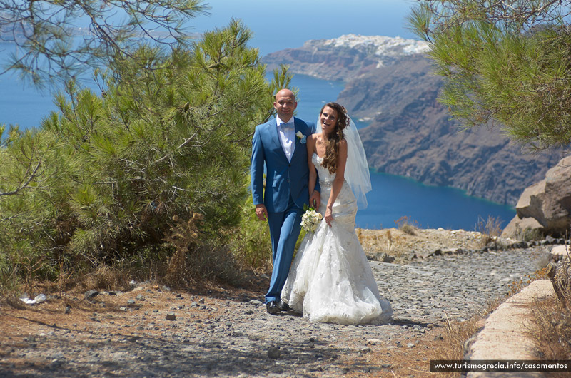 casamento em santorini