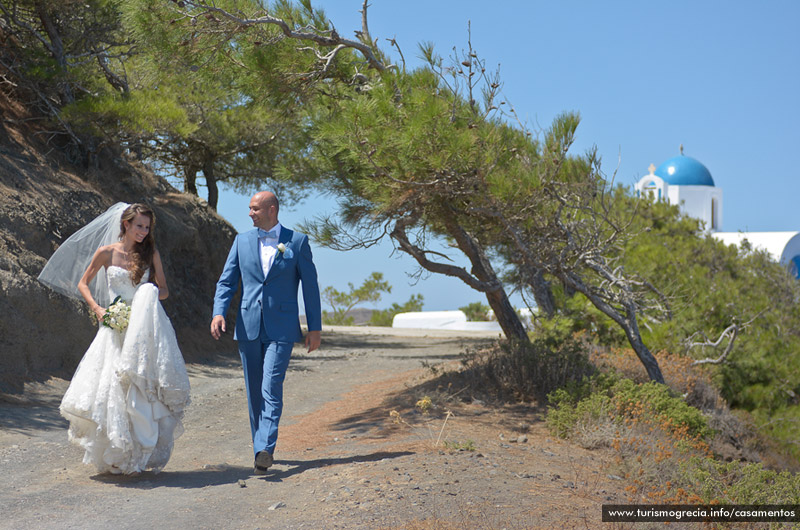 casamento em santorini